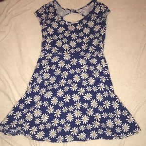 Blue sunflower dress